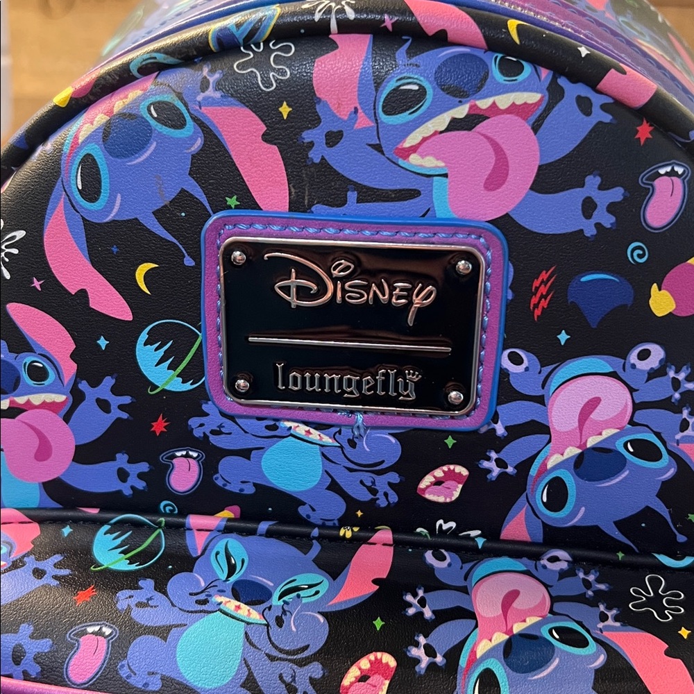 NWT Loungefly Space Stitch Mini Backpack - Picture 3 of 7